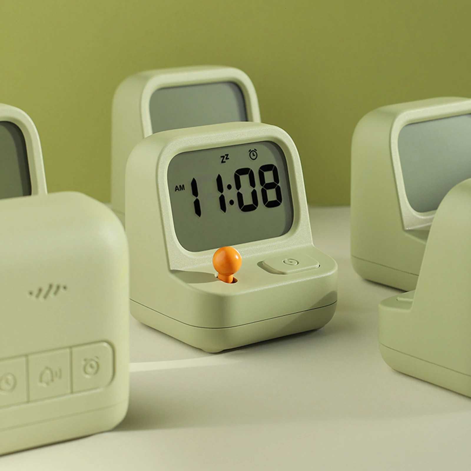 Alarm Clocks Snooze Digital Clock Novelty Silent Table Clock Cartoon Shaped Alarm Clocks Silent Non Ticking for Kids Desk Clock M251205 - view 5