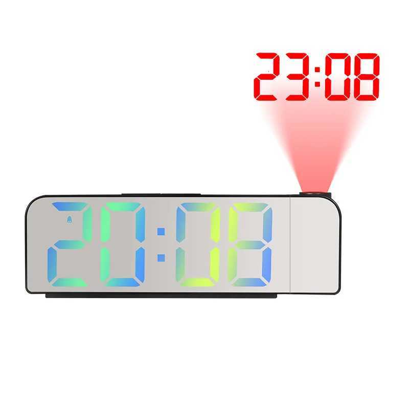 Large Digital Wall Clock Digital Alarm Clock 180 Arm Projection Alarm Clock Time Temperature Memory Table Clock 2 Display Modes M251205 - view 3