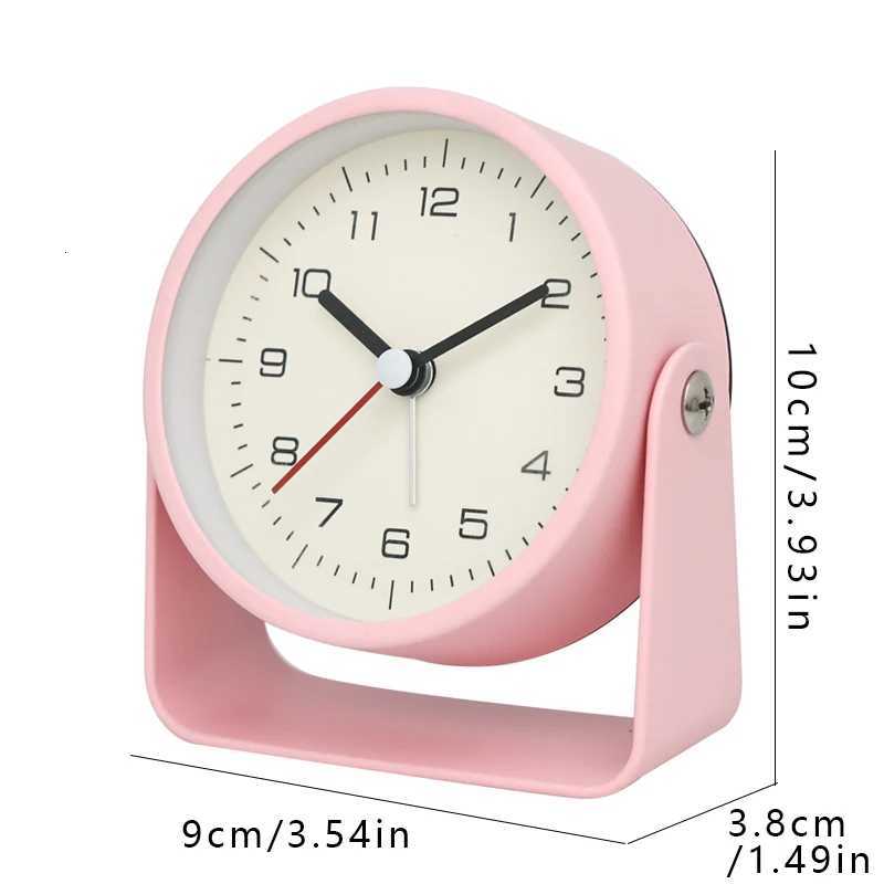 1pc Creative Metal Small Alarm Clock Student Specific Silent Desktop ClockMinimalist Quartz ClockFor Room Desk Office Decor M251205 - view 6