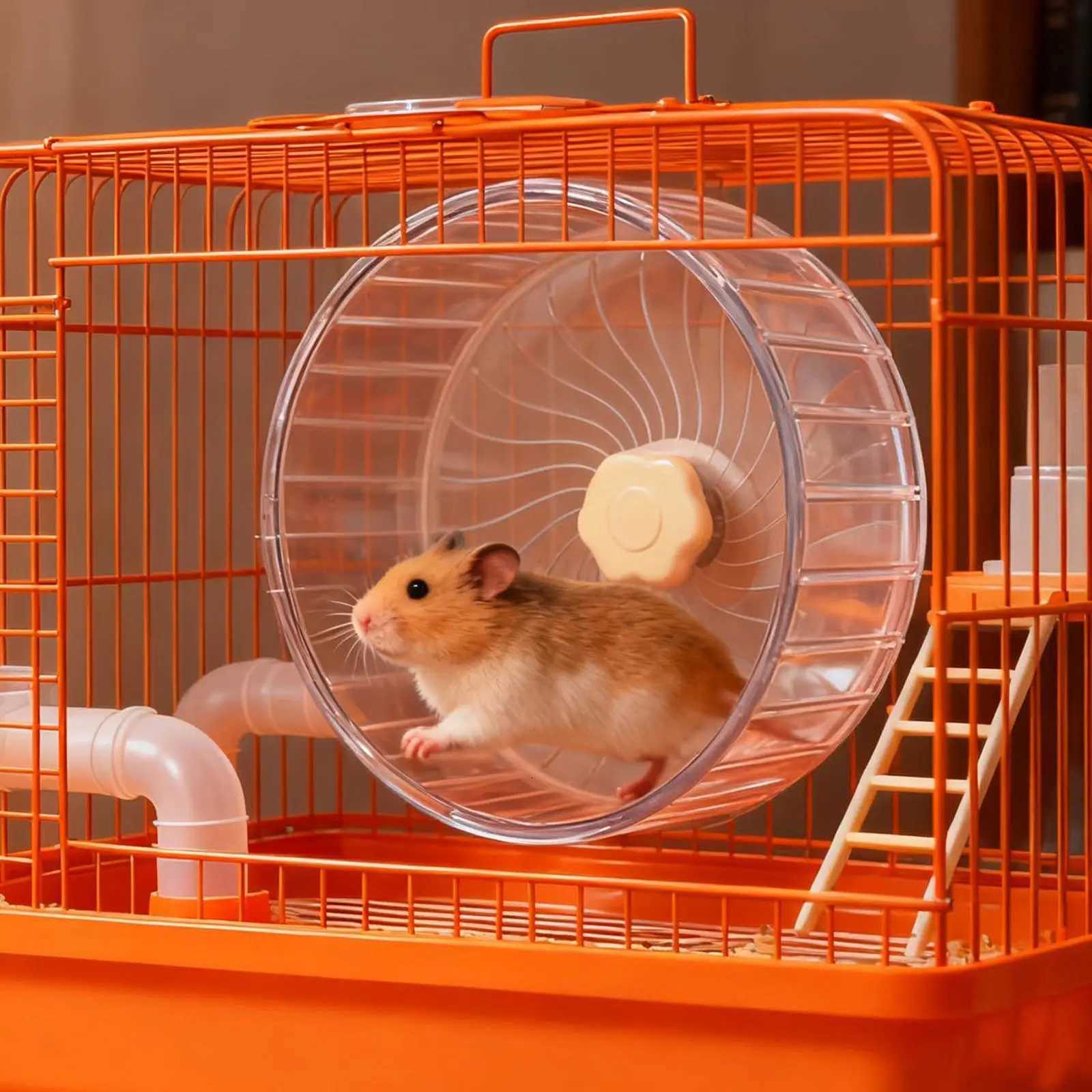 Hamster Running Disc Toy Silent Golden Bear Guinea Pig Pet Exercise Wheel Small Pet Rotating Jogging Wheel Cage Accessories M251205