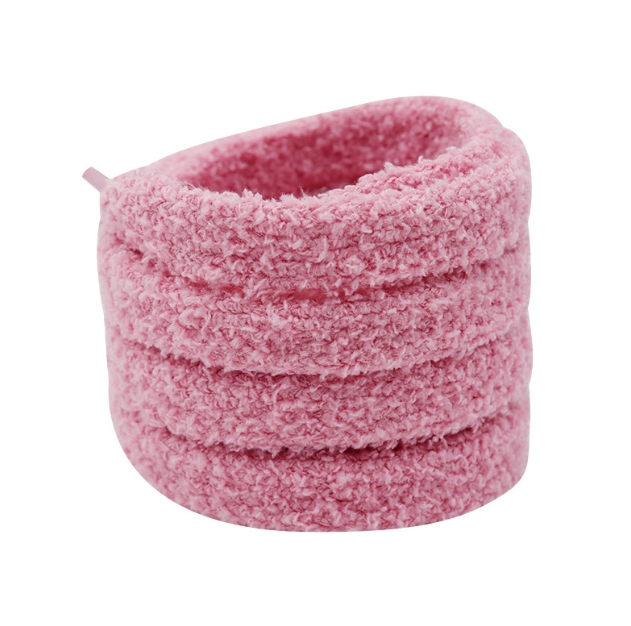 fast ship 15mm Flat Fluffy Shoelaces Fashionable Fluffy Shoe Laces for Sneakers shoe accessories