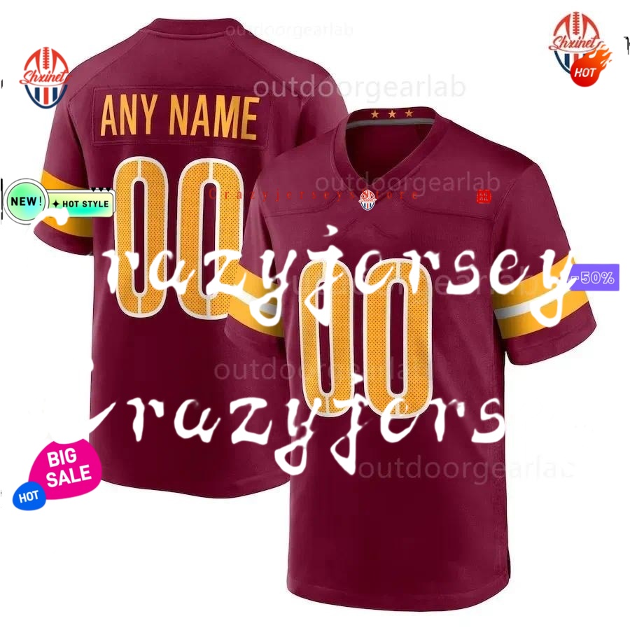 Jayden Daniels Jacory Croskey-Merritt Terry McLaurin Deebo Samuel sr Bobby Wagner Frankie Luvu Tress Way Laremy Tunsil Mike Sainristil Football Jersey