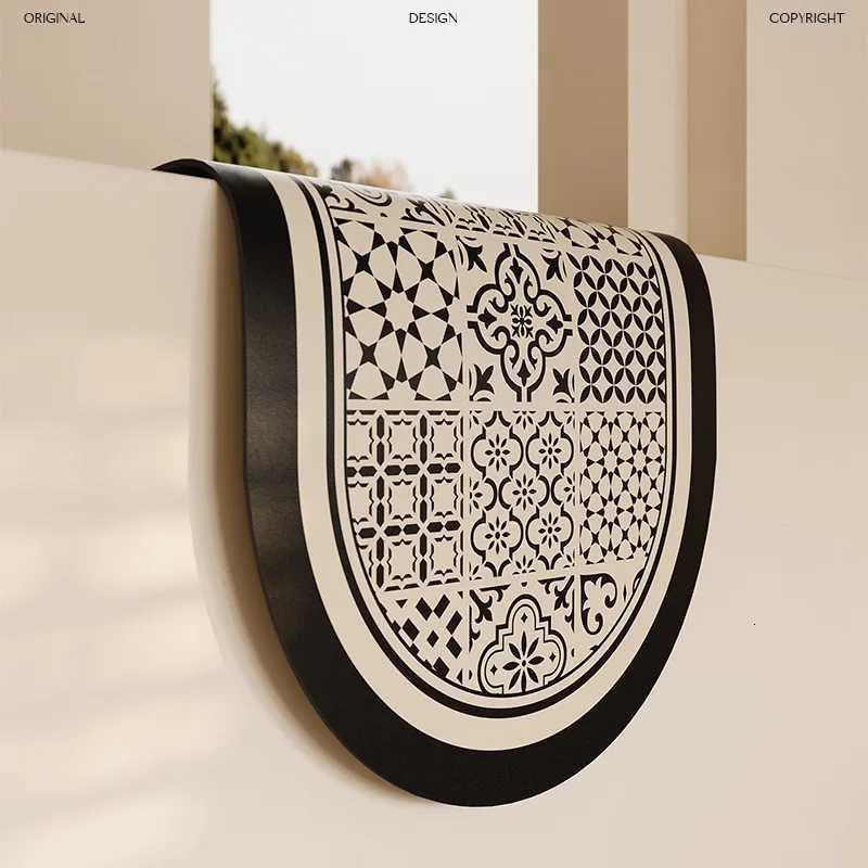American Style Bathroom Mat Diatomaceous Earth Floor Mat Water Absorption Quick Drying Anti-Slip Floor Mat Toilet Foot Mat H251205