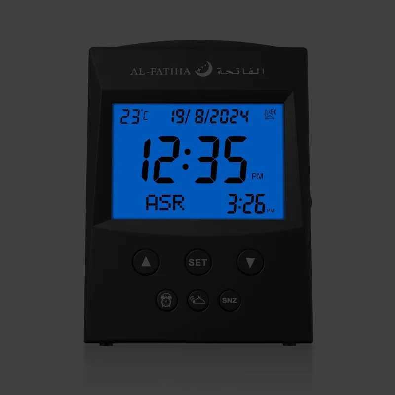 New Arrival Digital Azan LCD Desk Table Clock Muslim Athan Watch Reminder Hijri Gregorian Calendar Islamic Mosque M251205 - view 4