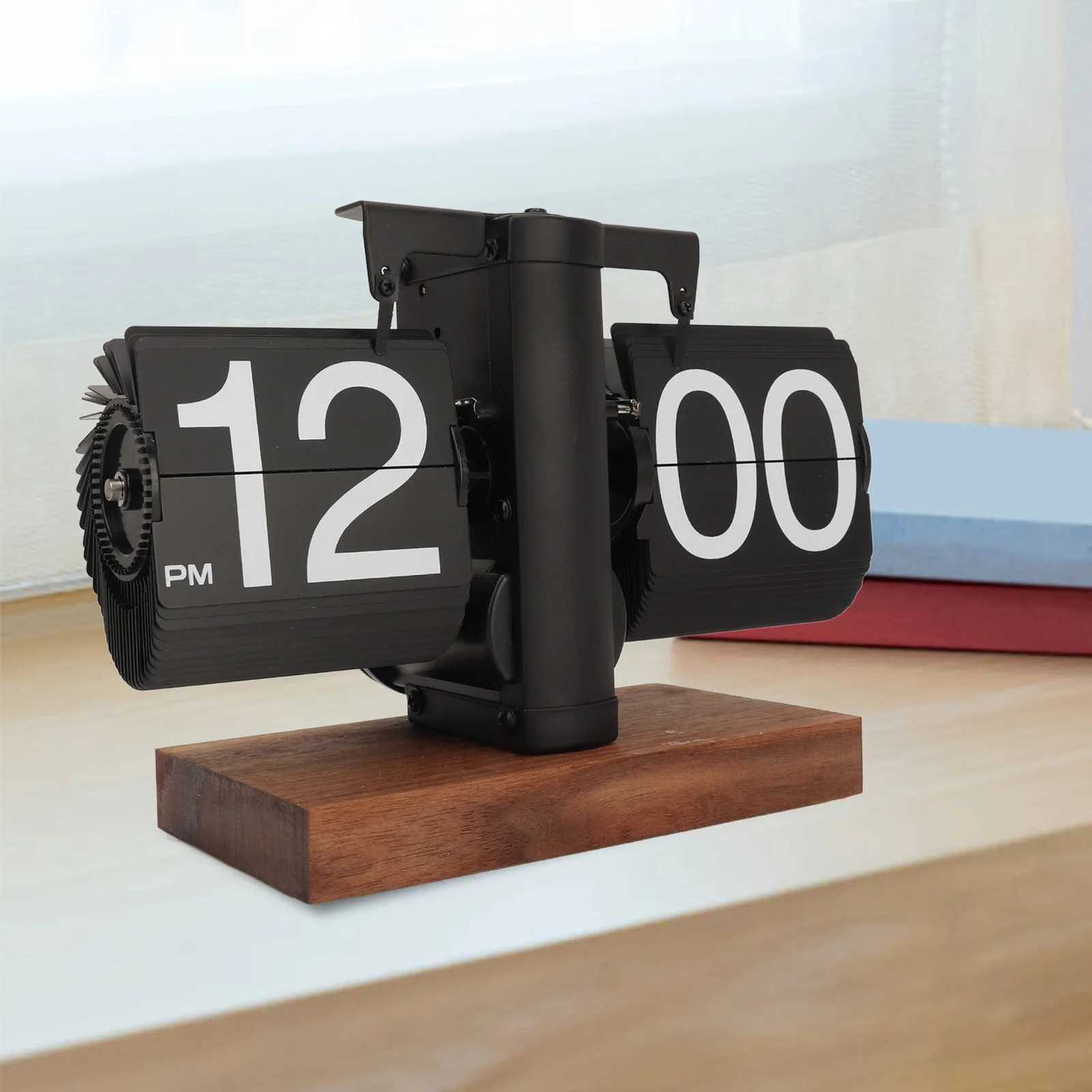 Vintage Automatic Flip Mechanical Clock Battery Powered Flip Desktop Clock Vintage Flip Clock for Home Office Room Decoration M251205 - view 5