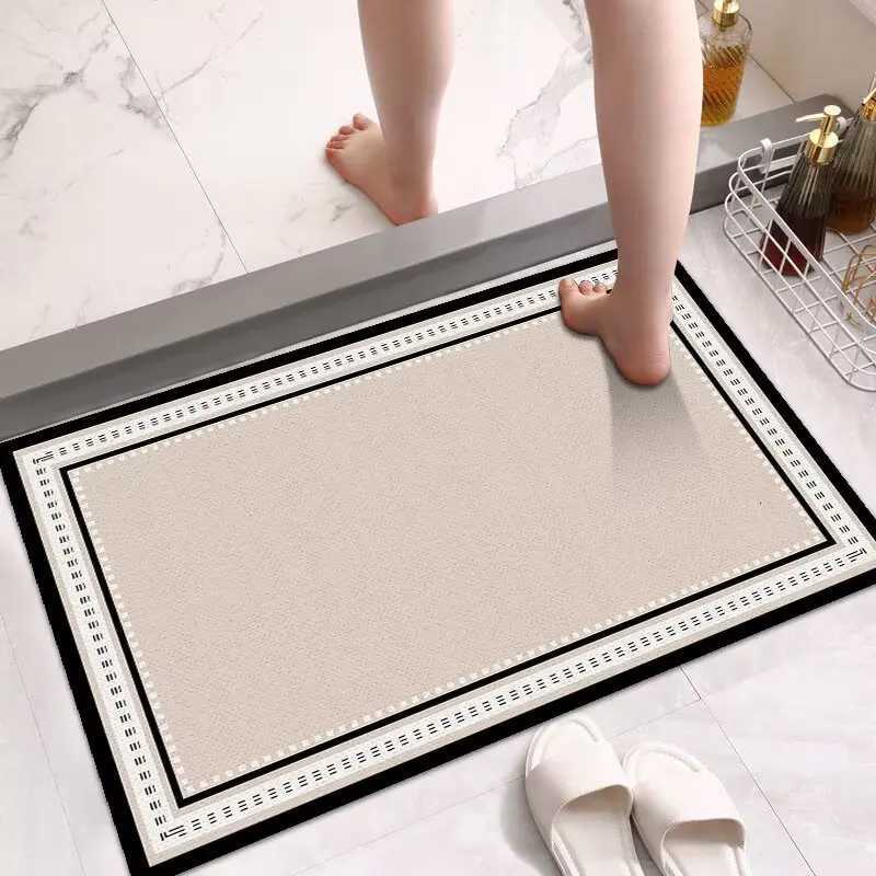 Diatom mud floor mat bathroom door absorbent mat non-slip quick drying household door foot mat carpet H251205