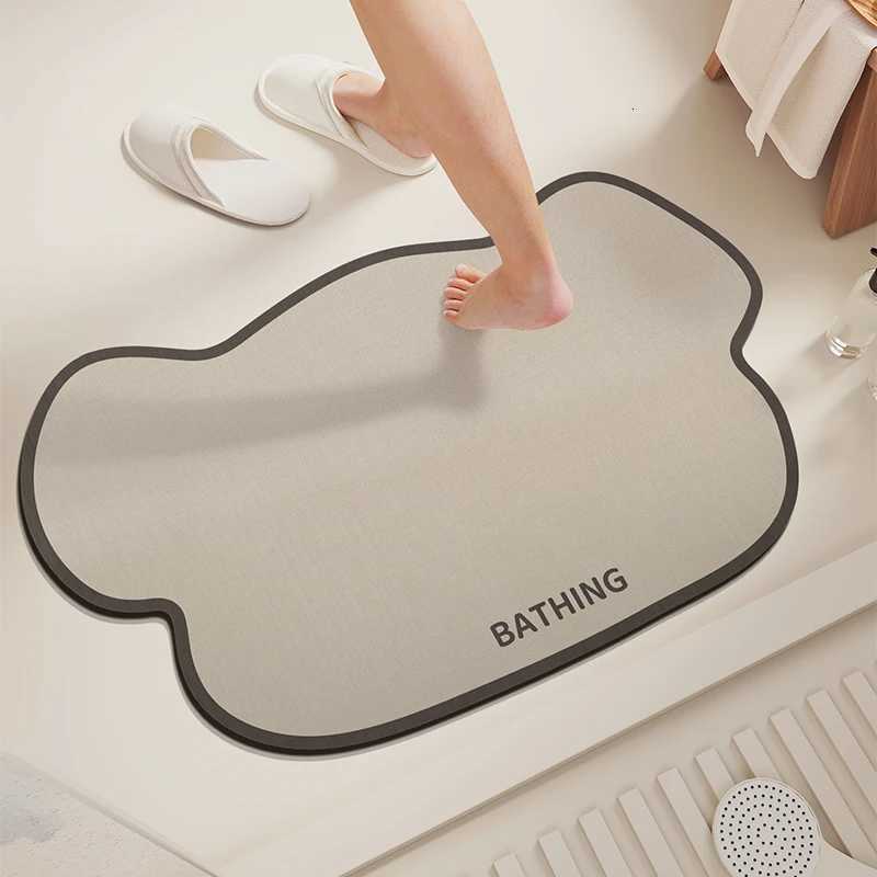 VIKAMA Bathroom Floor Mat Diatom Mud Anti-Slip Absorbent Mat Bathroom Toilet And Kitchen Door Mat Home Decoration H251205