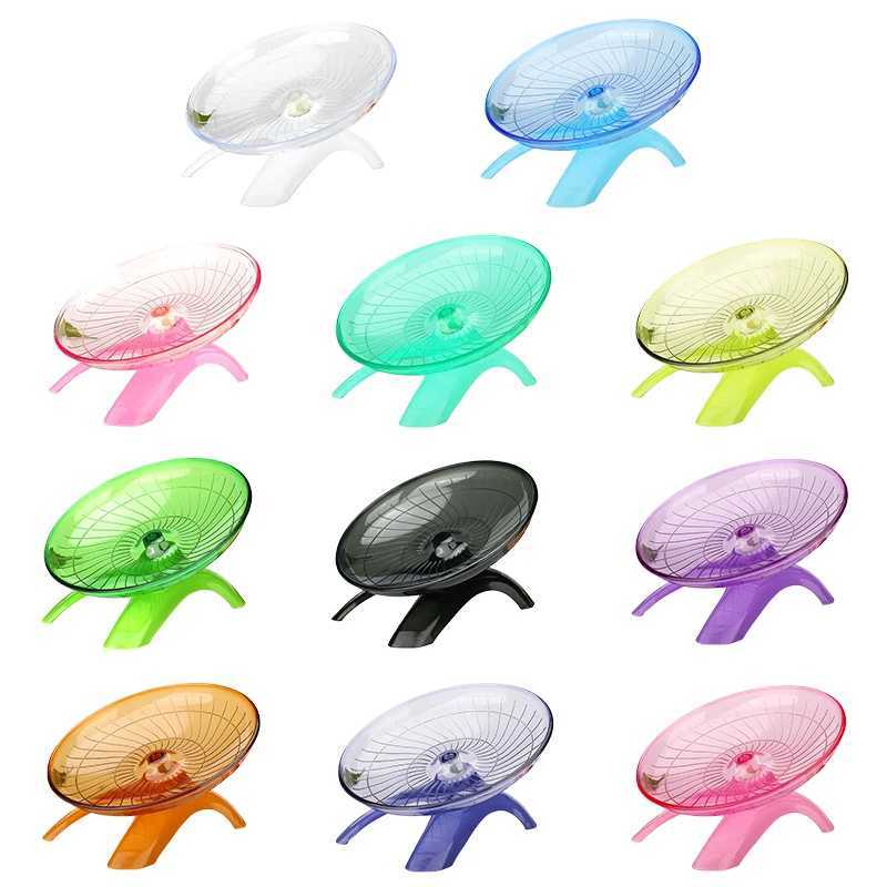 Hamster Running Disc Small Pet Sport Flying Saucer Rotatory Jogging Wheel Small Animal Hamster Toys Cage Accessories M251205