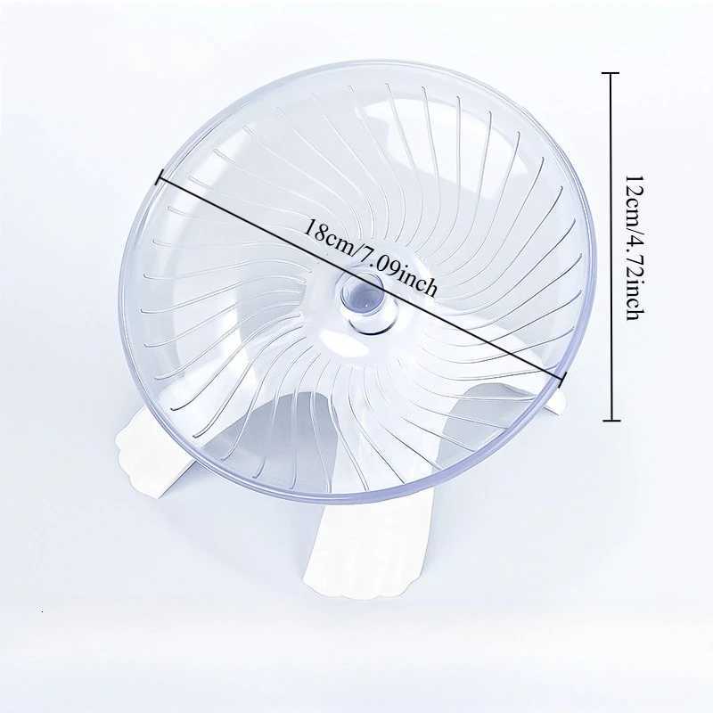 Pet Hamster Running Practice Wheel Mute Flying Saucer Steel Axle Wheel Running Disc Toys Cage Its A Good Choice for Small Pets M251205