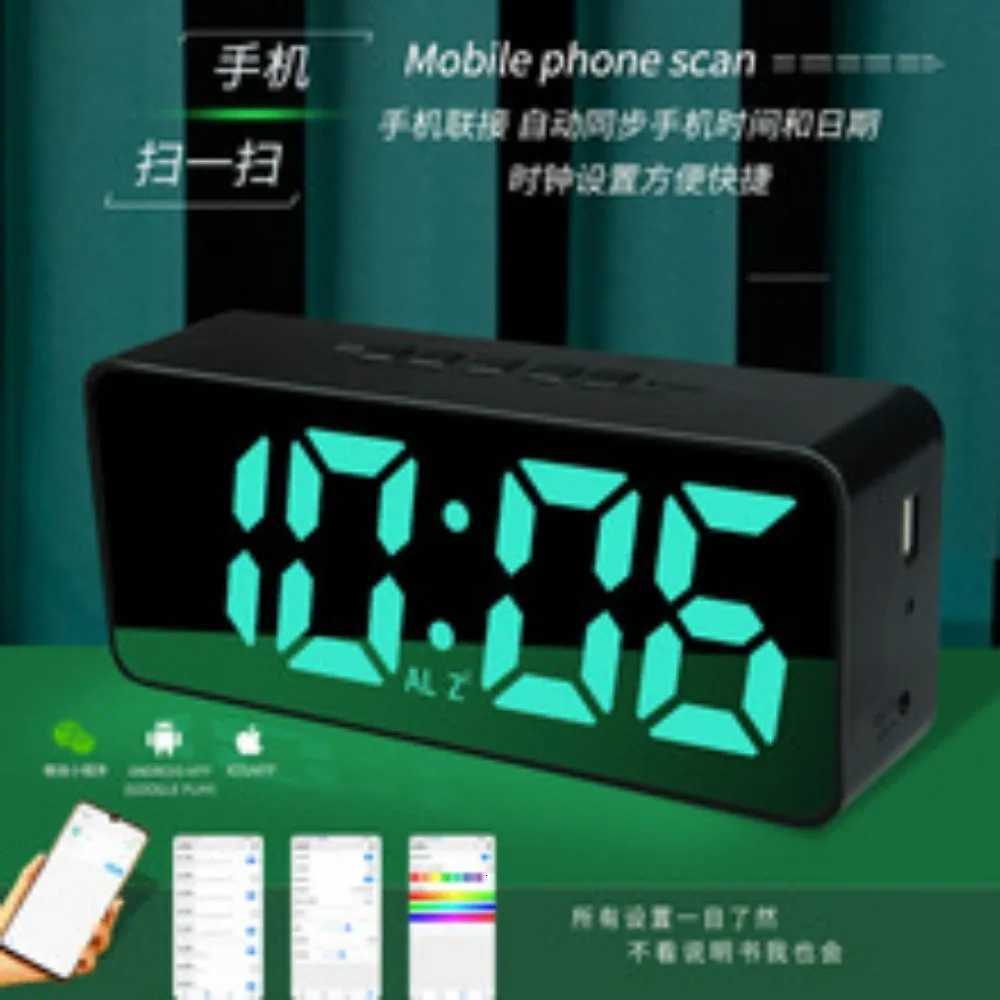 Alarm Clock LED Wooden Watch Table Voice Control Digital Wood Despertador USB/AAA Powered Electronic Desktop Clocks M251205 - view 4