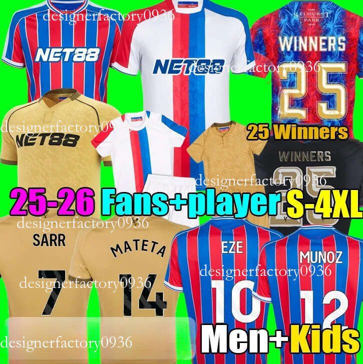 man 25 is 26 PaLaCes EZE 25 WINNER NKETIAH SARR Football Shirt football kit Soccer Jerseys 2025 RICHARDS LERMA EDOUARD HOLDING CrYsTalS MUNOZ MATETA SCHLUPP Men