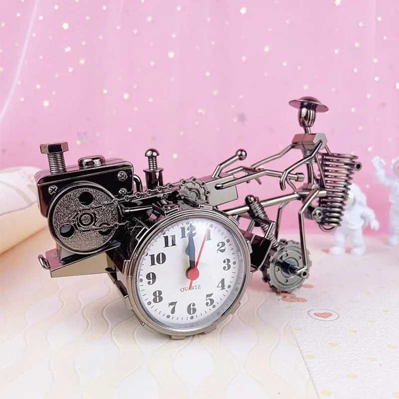 Tractor Model Alarm Clock Pen Holder Creative Retro Alarm Clock Ornaments Childrens Gift Alarm Clock Figurines Miniatures M251205 - view 5