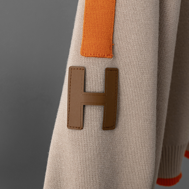 Knitted Fashion Set Round Neck Top Loose Casual Sweatpants Women Style one Size