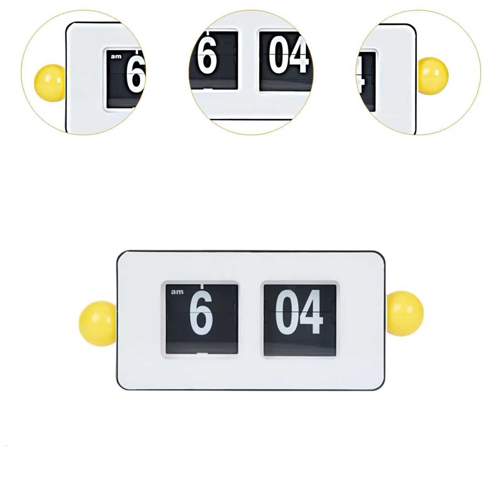 Auto Flip Table Clock Digital Display Novelty Artwork Home Furnishing Desktop M251205 - view 6