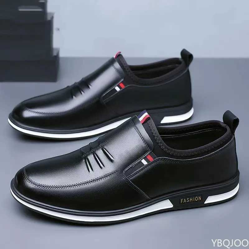 New Business Leather Shoes Trendy casual Mens shoes Fashion comfortable lazy Flats Male lightweight driving shoe Zapatos Homme W251205