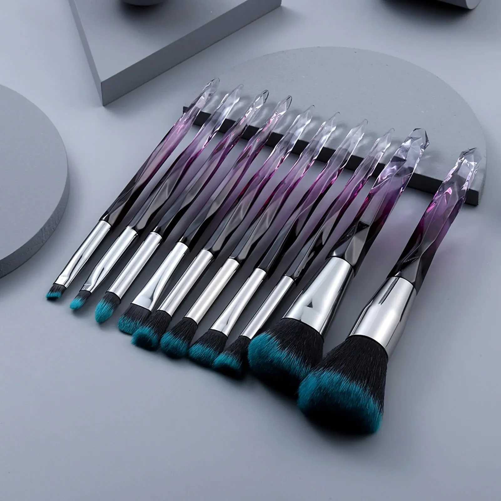 5/10 makeup brushes crystal-textured makeup brush set loose powder contouring eyeshadow suitable for ladies/girlsT251205