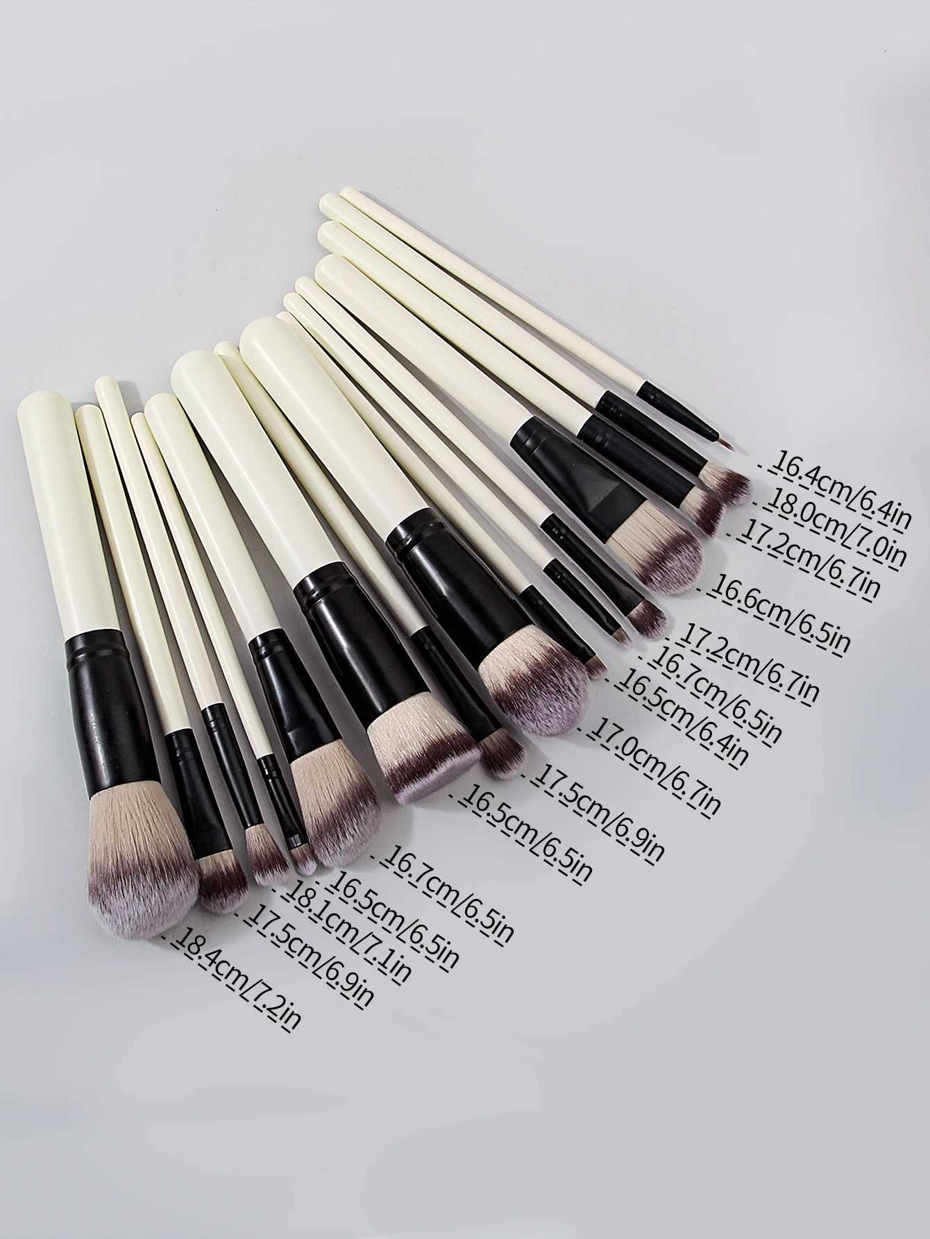 15Pcs Premium Makeup Brushes Set Foundation Brush with Eyeshadow Details Brushes Soft Bristle for Travel School BeginneT251205