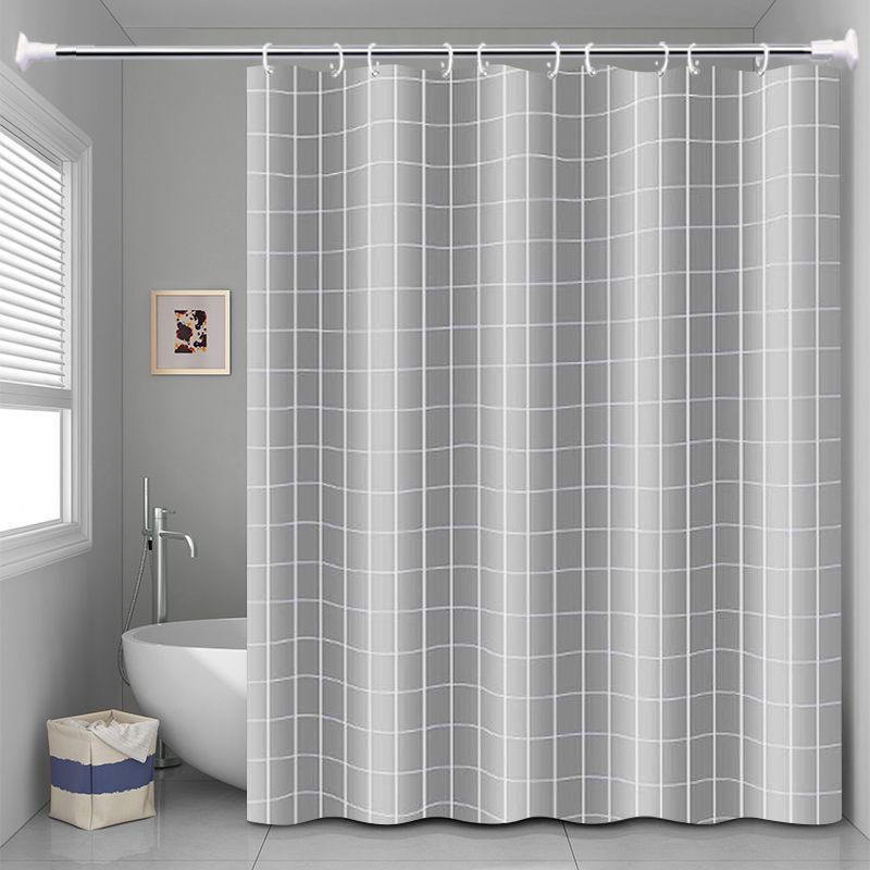 YL-37888 Bathroom Shower Curtain Waterproof and Mildew-proof Set, No Drill Required, Partition Curtain, Hanging Curtain, High-end Bathroom Curtain