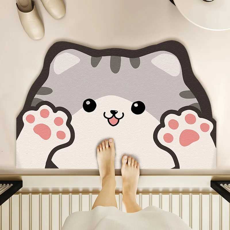 Bathroom floor mat 2025 new diatom mud water absorption non-slip quick-drying foot mat special carpet for bathroom door bathroom H251205