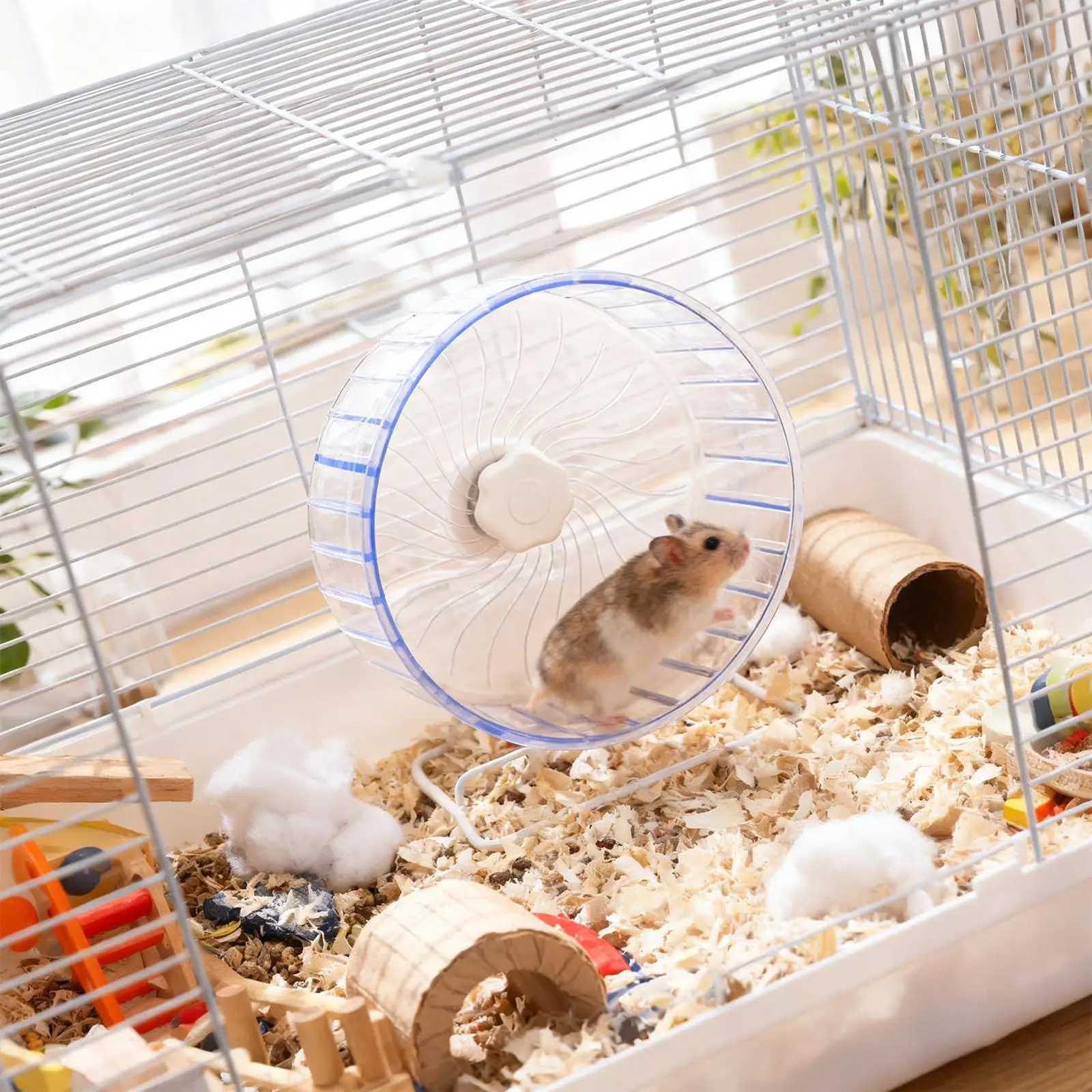 Hamster Running Wheel Double-Bearing Silent Cage Spinner Gerbil Small Animals Exercise for Mice Dwarf Animals Pets Cage M251205