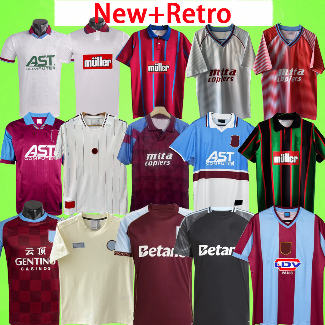 New + Retro aston soccer jerseys villa 150th Anniversary kit Icon WATKINS Vilas 25 26 ONANA 2025 McGINN ROGERS men top football Shirts T SANCHO 93 94 95 96 97 98 99 00 11 12