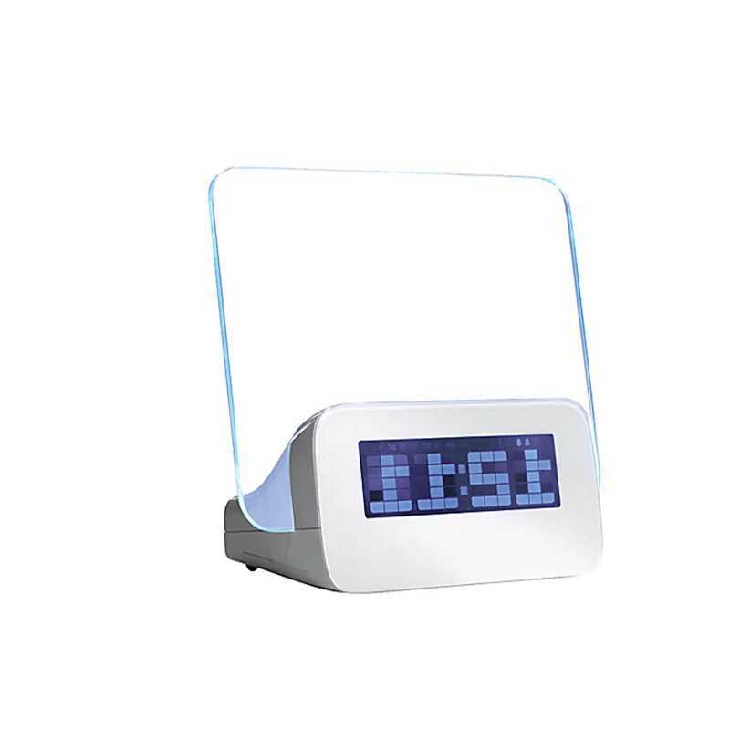 Fluorescent Message Board Digital Alarm Clock LCD Electronic Personality Bedside Luminous Creative Clock Large Screen 4 USB Hub M251205 - view 3