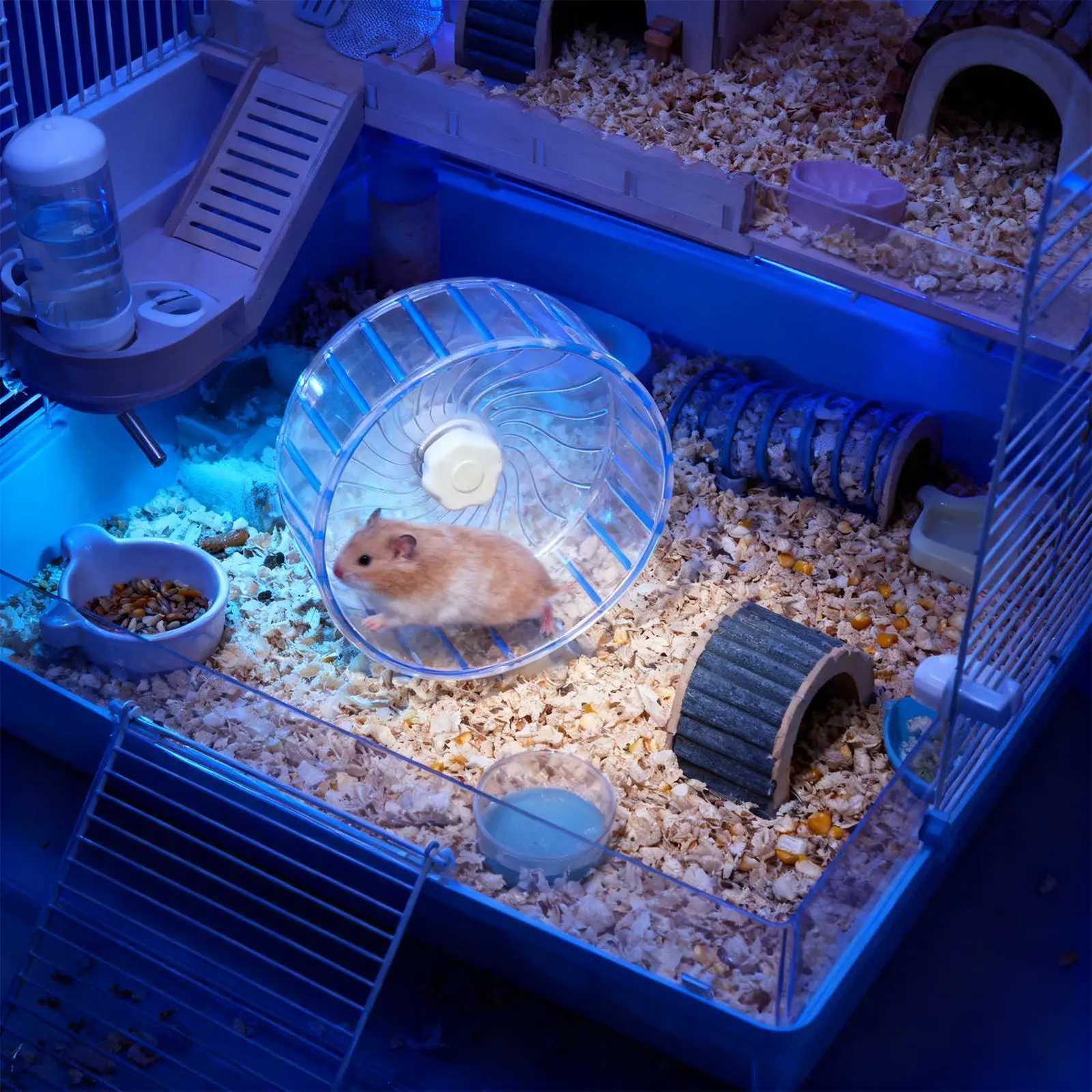 Hamster Running Wheel Double-Bearing Silent Cage Spinner Gerbil Small Animals Exercise for Mice Dwarf Hamster running wheel M251205