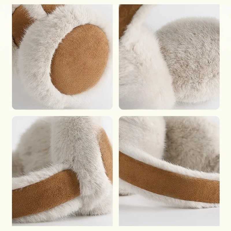 Autumn and Winter Suede Plush Earmuffs Womens Velvet Thickened Warm Earmuffs Riding Cold Ear Protection Winter AccessoriesXJ251205 - view 6
