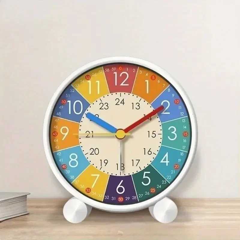 Early Learning Desktop Alarm Clock Children Wake Up Alarm Clock Living Room Bedroom Silent Desktop Clock Desktop Clock M251205 - view 3