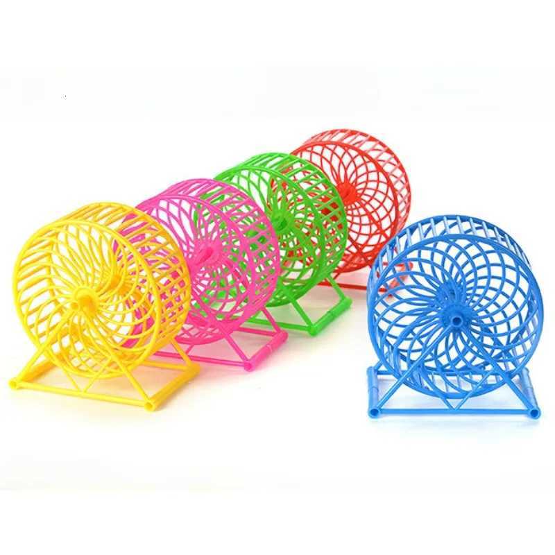 Funny Hamster Mouse Mice Small Exercise Toy Hamster Sports Run Spinner Sport Wheel Hamster Cage Toys Small Animals Pet Supplies M251205