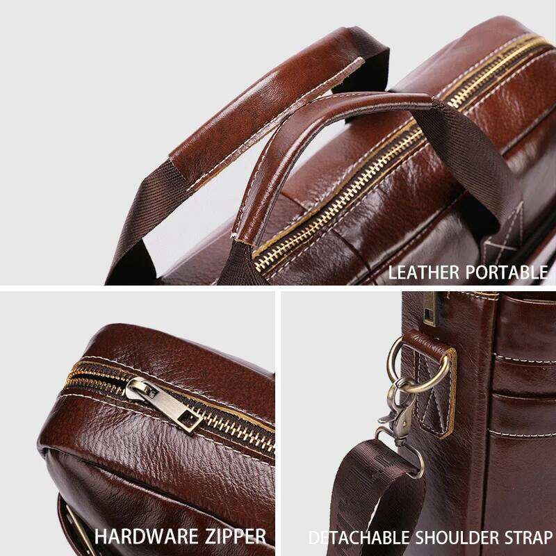 Luxury Bag Designer Shoulder Bags Totes Hobo BULLCAPTAIN Bag Top Layer Leather Men S Laptop Briefcase Work Business Travel
