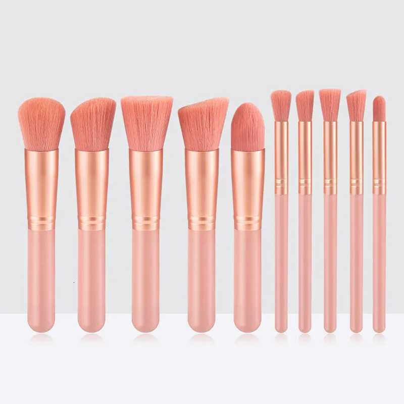 10PCs Minin Makeup Brush Set Cosmetict Makeup For Face Make Up Tools Women Beauty Professional Foundation Blush EyeshadowT251205