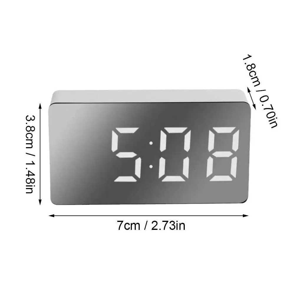 738cm Digital Alarm Clock TEMP Alarms Power-off Memory Table Clock USB Powered Always On 12/24H Night Mode LED Clock M251205 - view 7