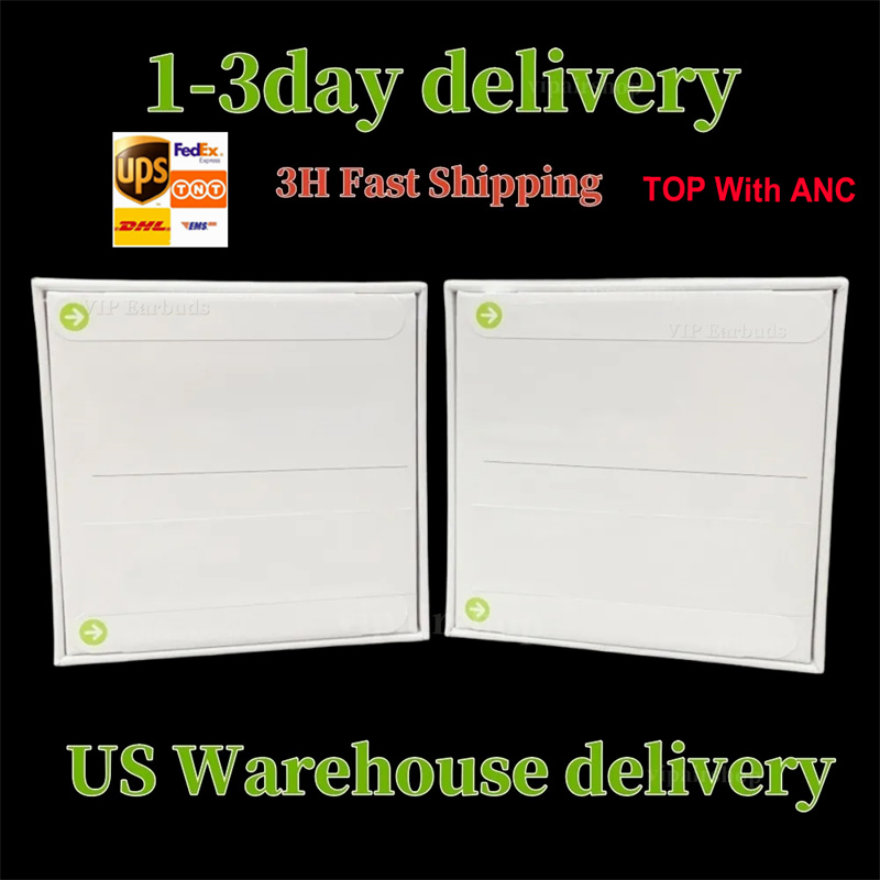 USA Stock for airpodspro2 airpods 4 airpodspros 4 earbuds ANC airpods pro 2 Headphone Accessories Solid TPU Protective Earphone Wireless Charging Shockproof Cases