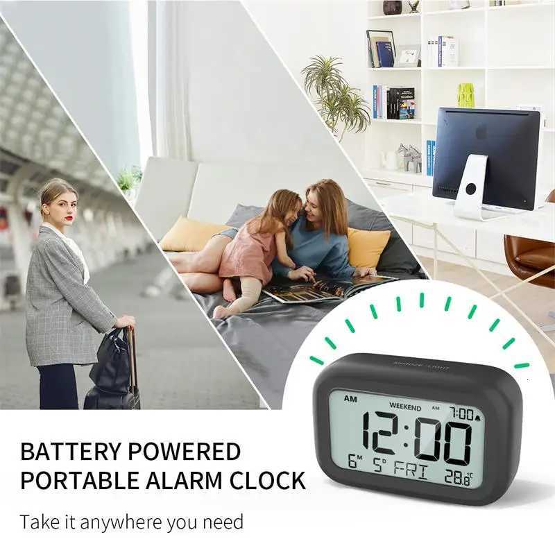 Mutifunction Home LED Digital Alarm Clock Digital Screen Desktop Table Clocks For Home Office Backlight Snooze Calendar Clock M251205 - view 3