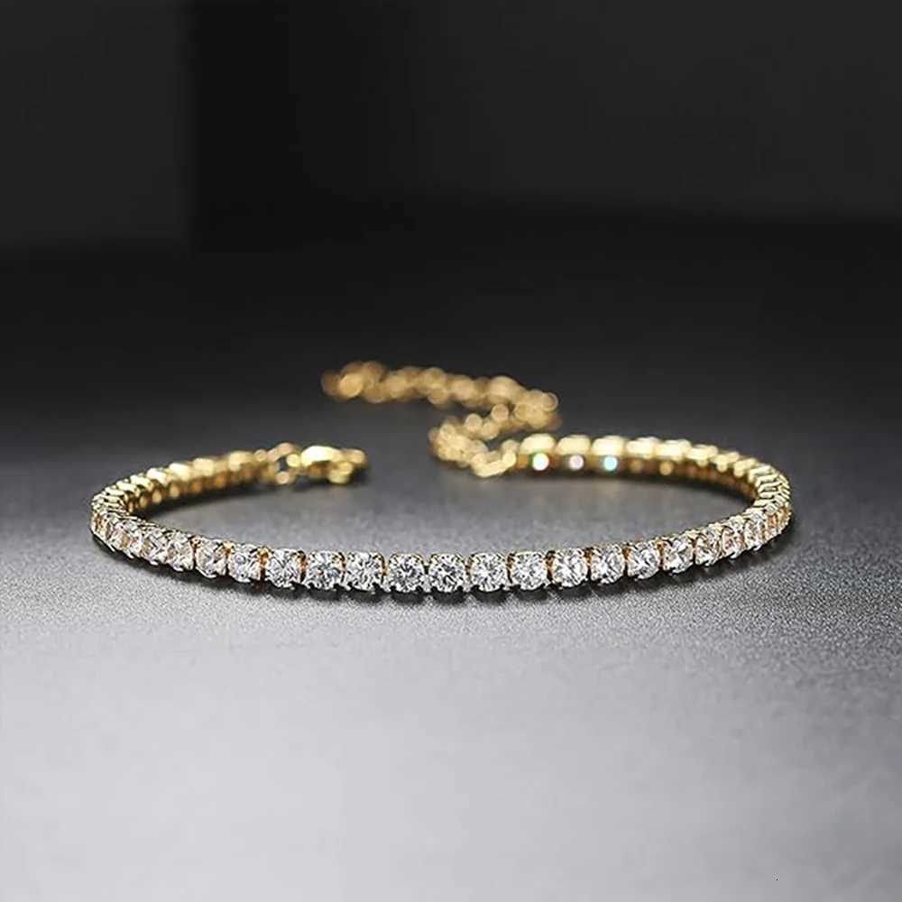 A D ALLEN DANMI 18 K Gold Plated Love Bangle Bracelet Set Flexible Wide Wristband Bangle Set for LoveT251205