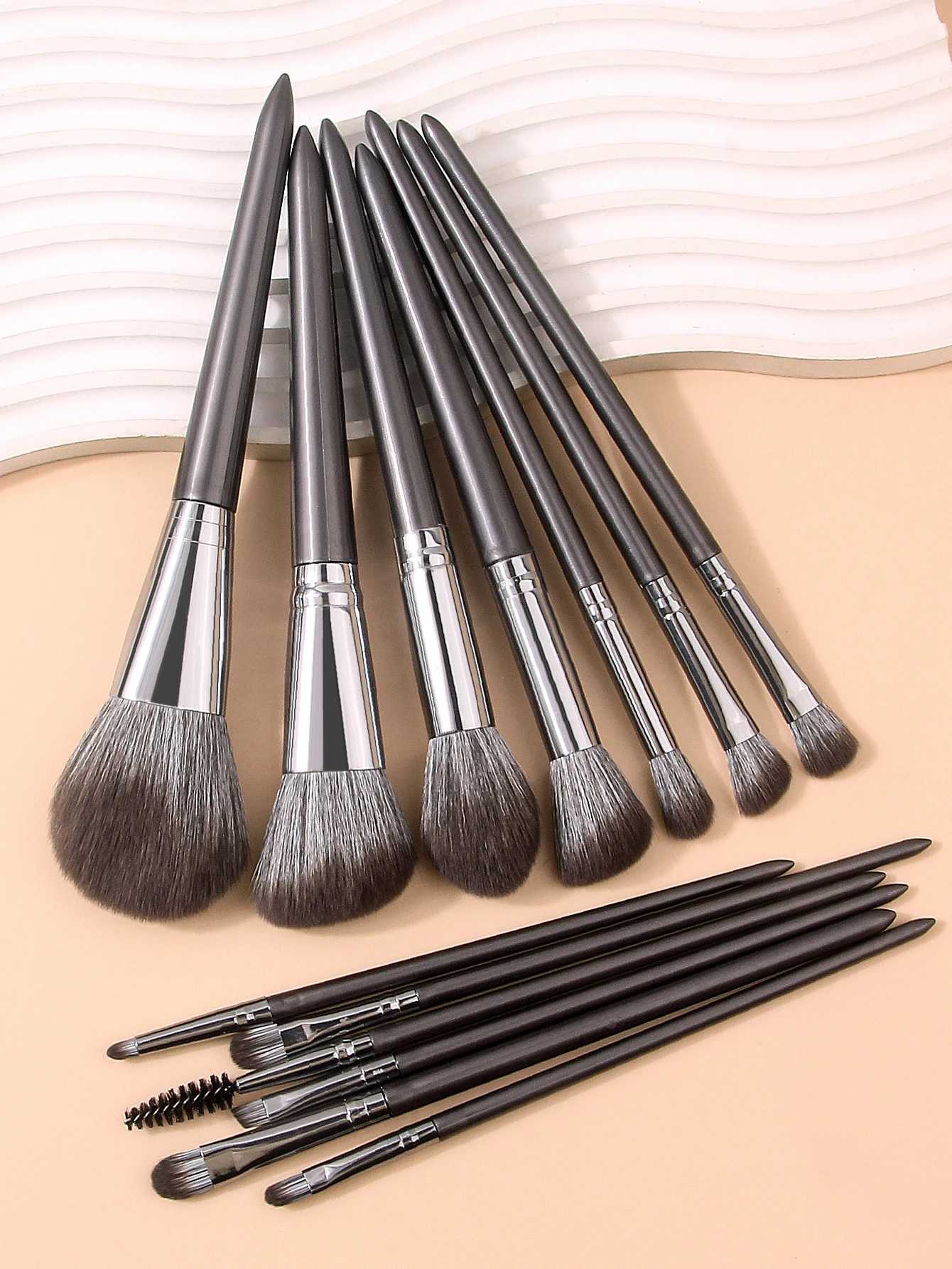 13pcs professional makeup brush set Loose powder blush brush eyeshadow brush eyelash brush lip brush complete makeup toolsT251205