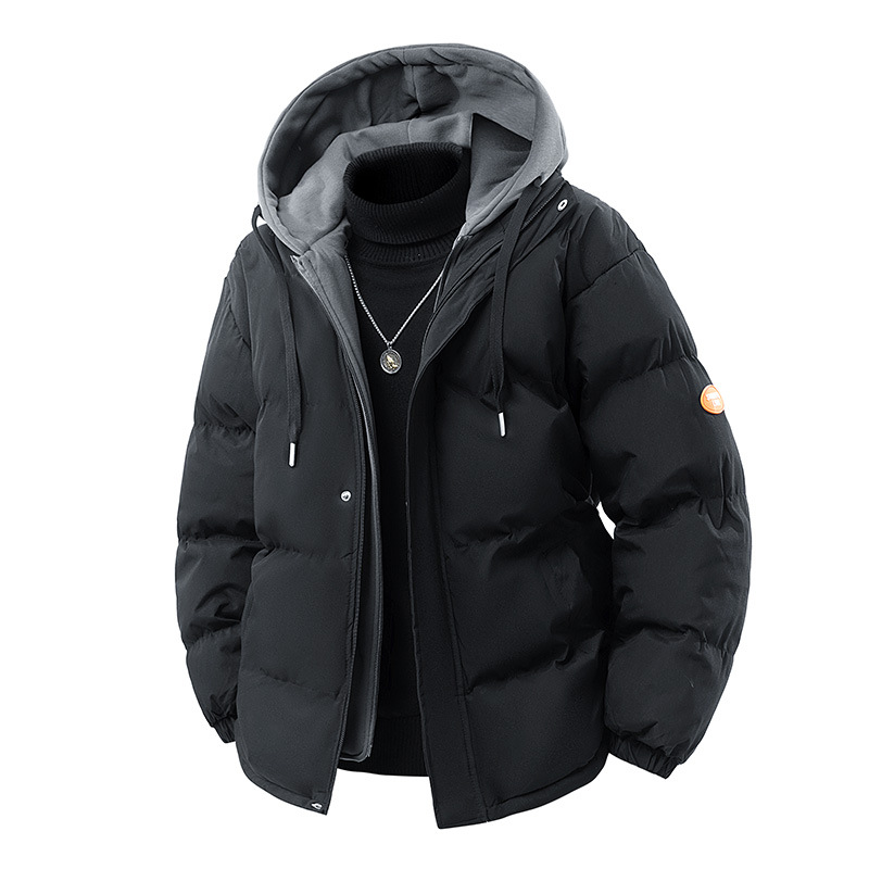 2025 New Arrival High-Quality Stylish Winter Two-Piece-Look Cotton Coat for Men: Down-Cotton Padded Jacket, Winter Quilted Outerwear
