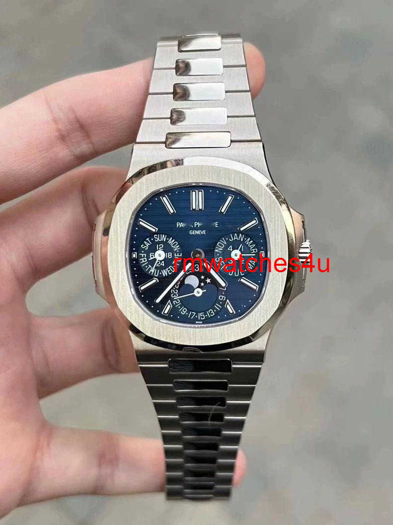 Luxury Watch 5740 Designer Naut1Ius 40mm Date perpetual calendar Moon Phase Display Men Wristwatch Automatic Mechanical Movement Watches Geneva Watch2366