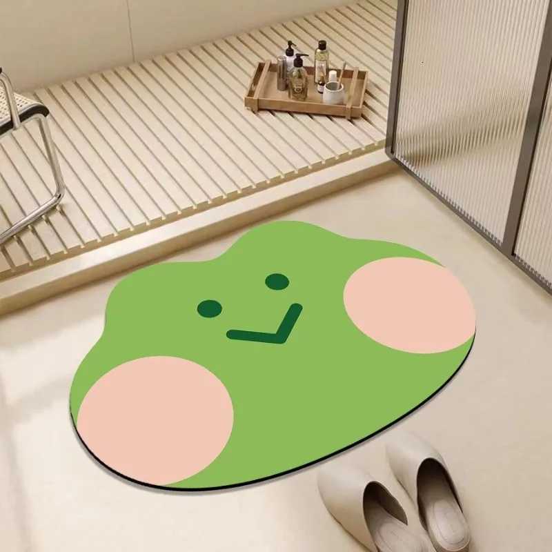 Toilet floor mat bathroom door absorbent foot pad diatom mud simple thickened toilet non-slip simple soft mat H251205