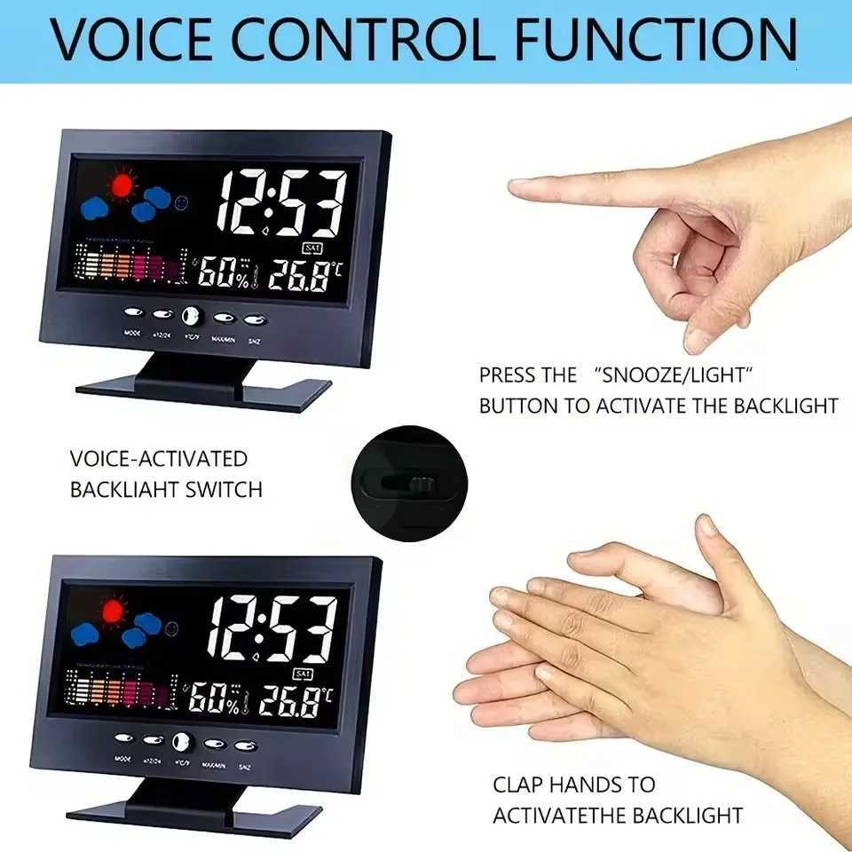 Weather Station Digital Temperature Humidity Meter Clock Thermometer Hygrometer Calendar Temperature Trend Alarm Comfort Level M251205 - view 7