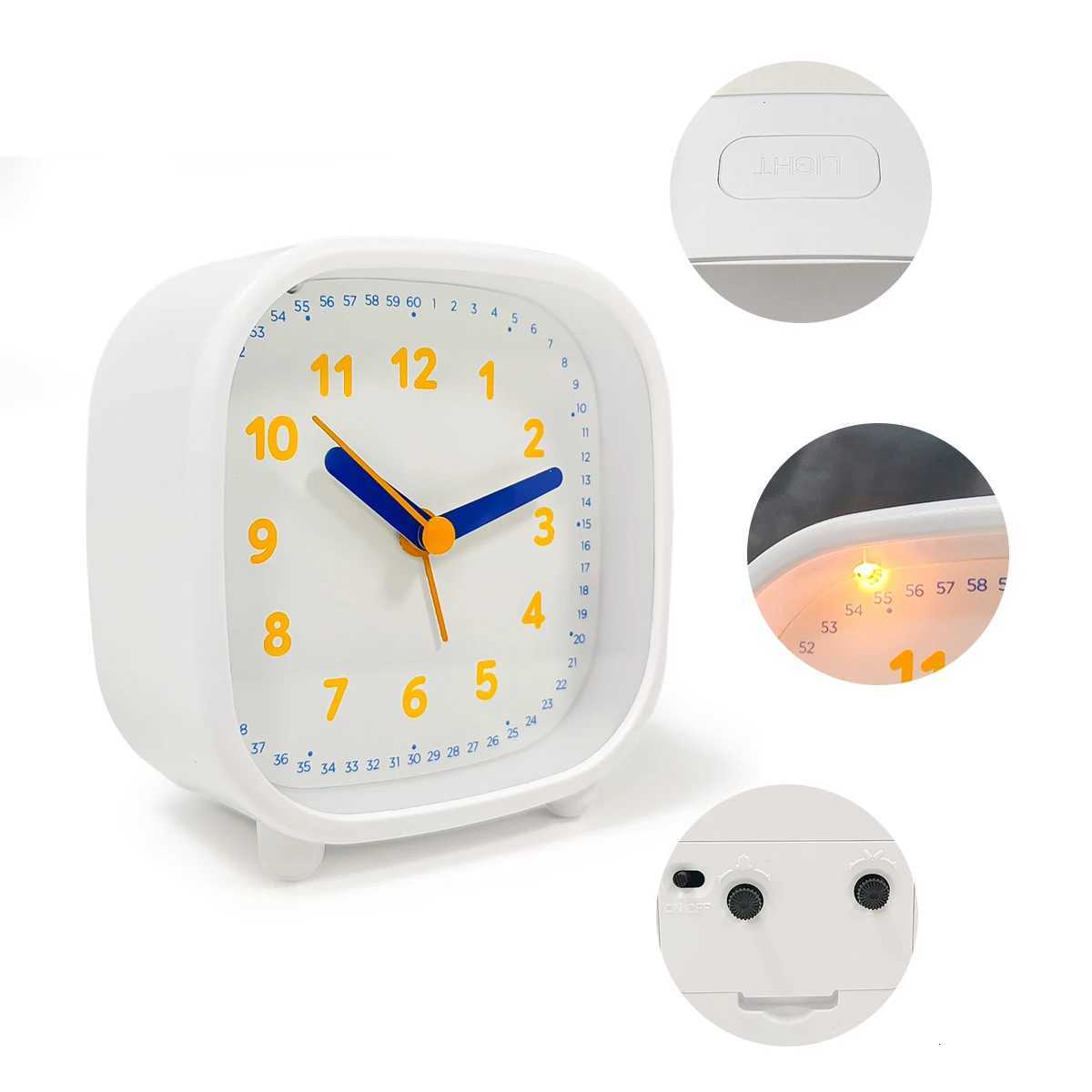 New Student Learning Alarm Clock Children Night Light Table Clock Kids Bedhead Alarm Clock M251205 - view 6