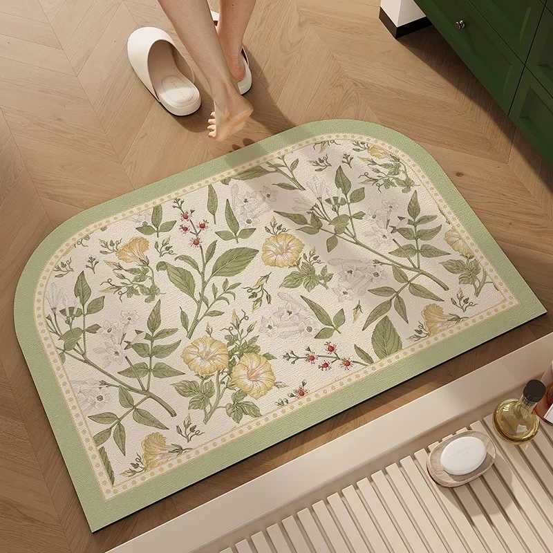 Bathroom Mat Toilet Entrance Doormat Bath Rug Non-slip Carpet Absorbent Foot Mats for Floor Anti-slip Area Rugs Home Decor H251205