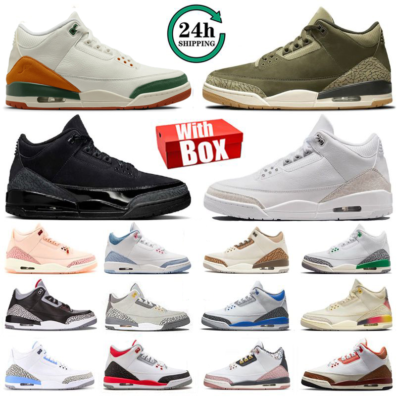 With Box Designer 3 3s Mens Basketball Shoes True Blue SoleFly Fruits Of Our Labor Family Affair Black Cat Pure Money Cobalt Bliss Palomino Men Women trainers Sneakers