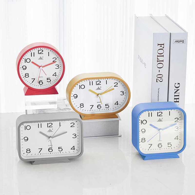 6 Colors Desk Alarm Clock Bedside Clock Quartz Clock Kids Student Alarm Clock Classic Small Alarm Clock for Home Office Decor M251205 - view 5