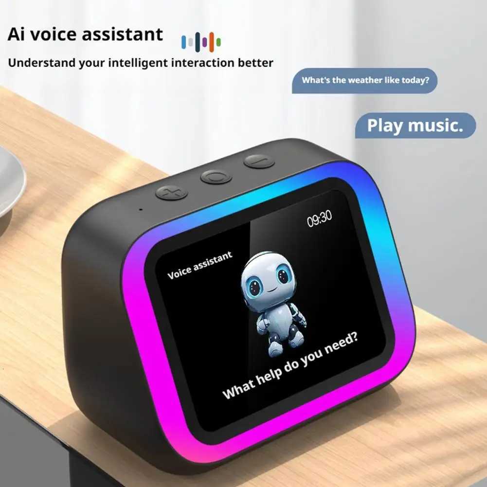 HOT Smart Alarm Clock With Bluetooth Speaker Color Display - App Controlled Weather Night Light Photo Frame Sleep Stories M251205 - view 7
