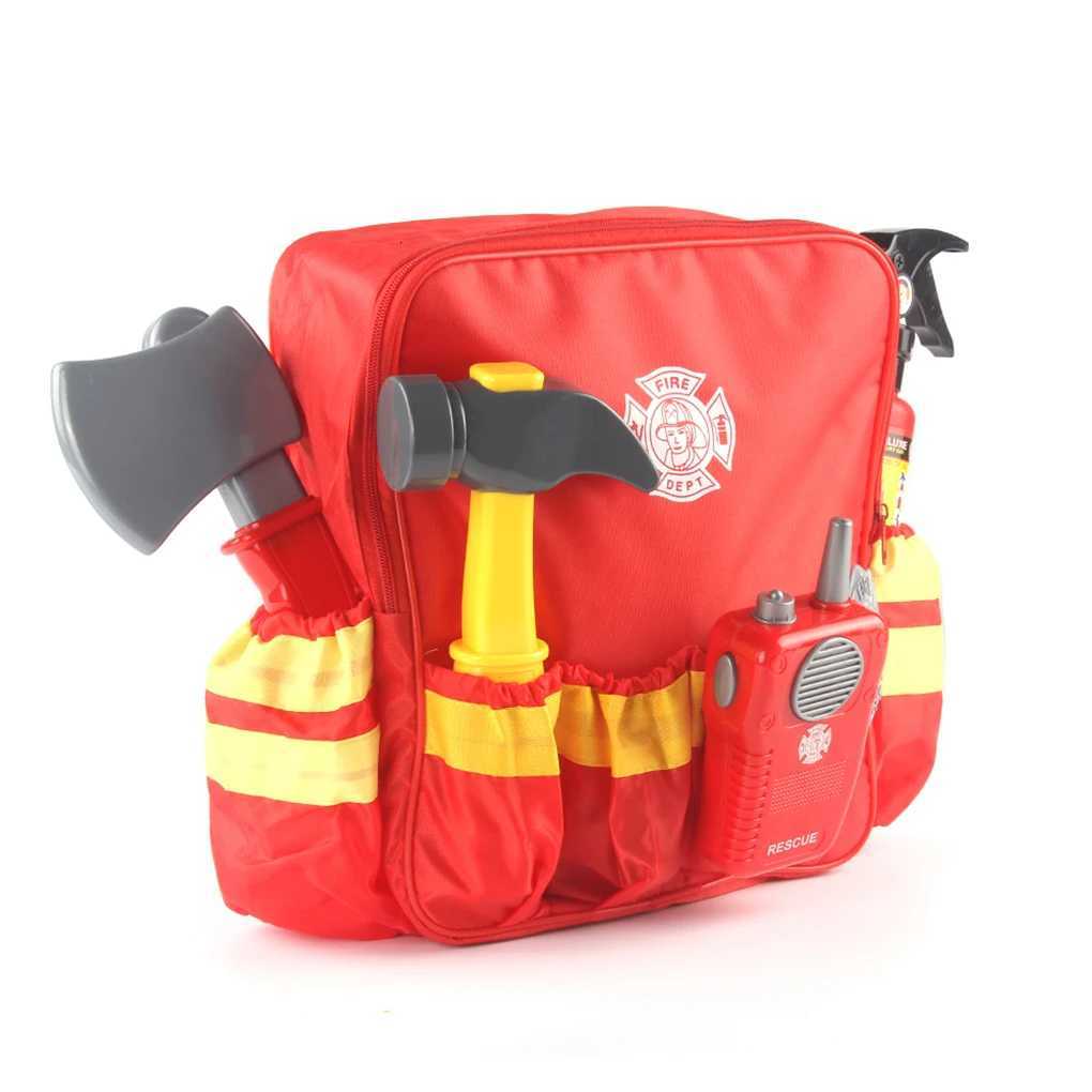 1 Set Firefighter Tools Toy Home Exquisite Funny Cosplay Toys Fireman Props Role-playing Plaything Children Playthings Y251205