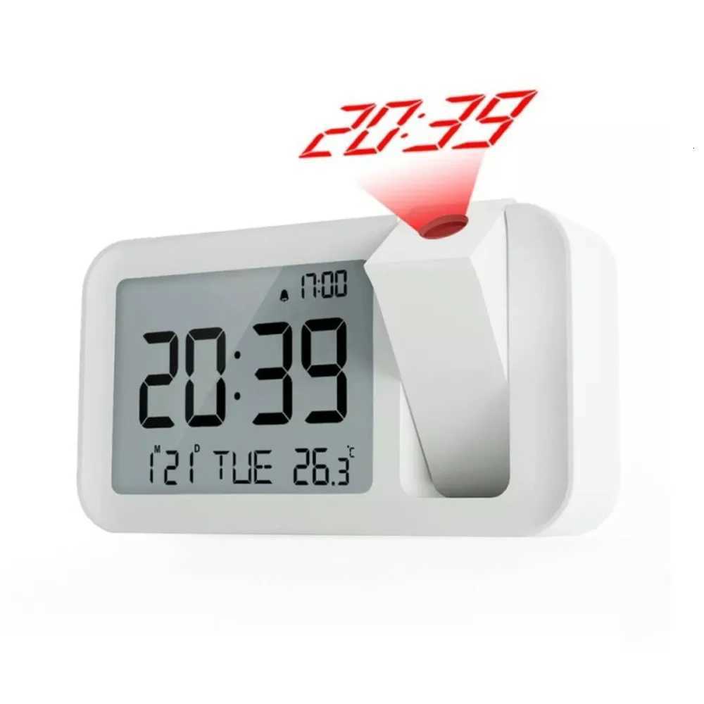 2025 Digital Projection Alarm Clock Rechargeable LED USB Charger Projector Alarm Clock For Office Bedroom Bedside Desktop Clock M251205 - view 4