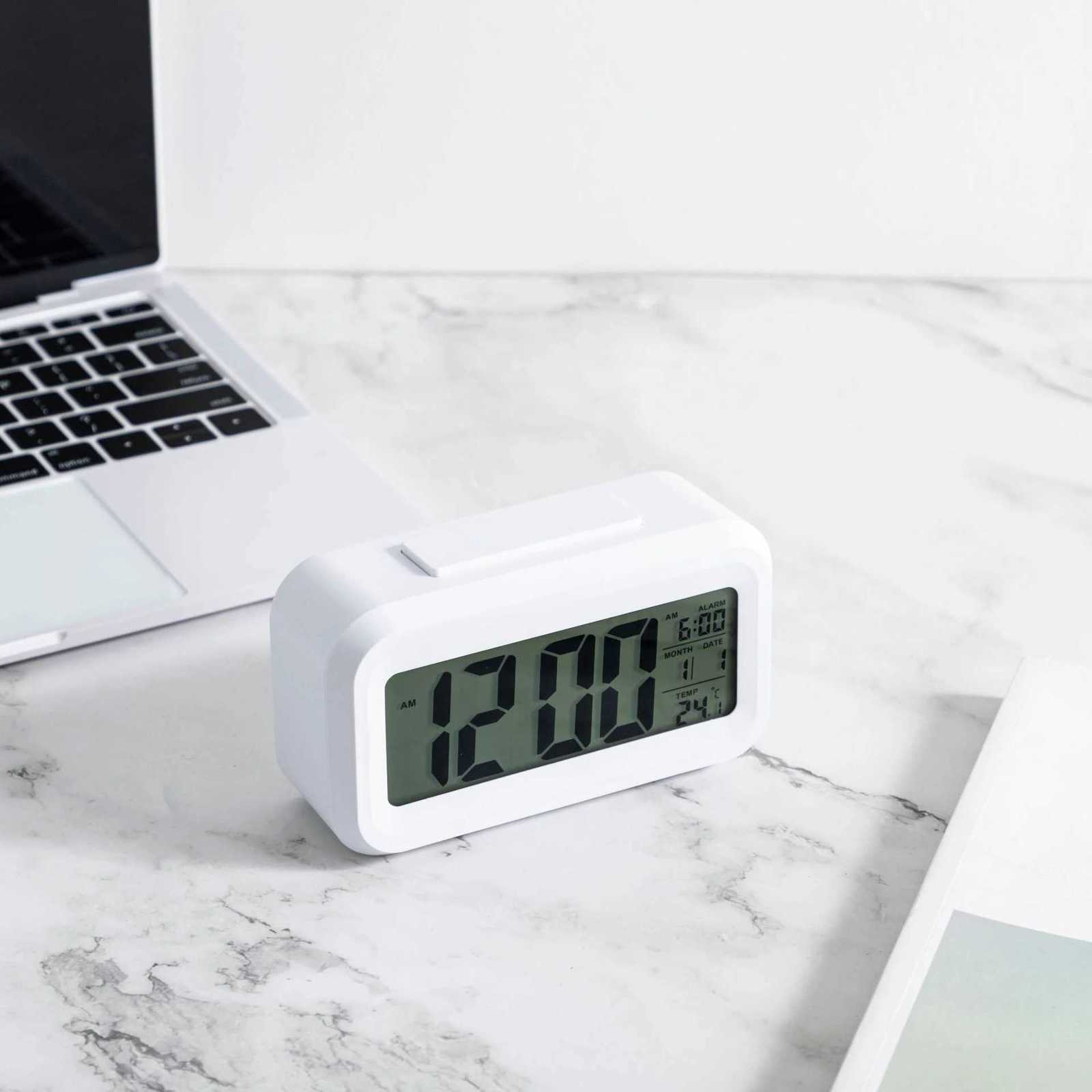 1pc LED Digital Alarm Clock Backlight Snooze Data Time Calendar Desktop Multifunction Electronic Backlight Table Clock M251205 - view 5