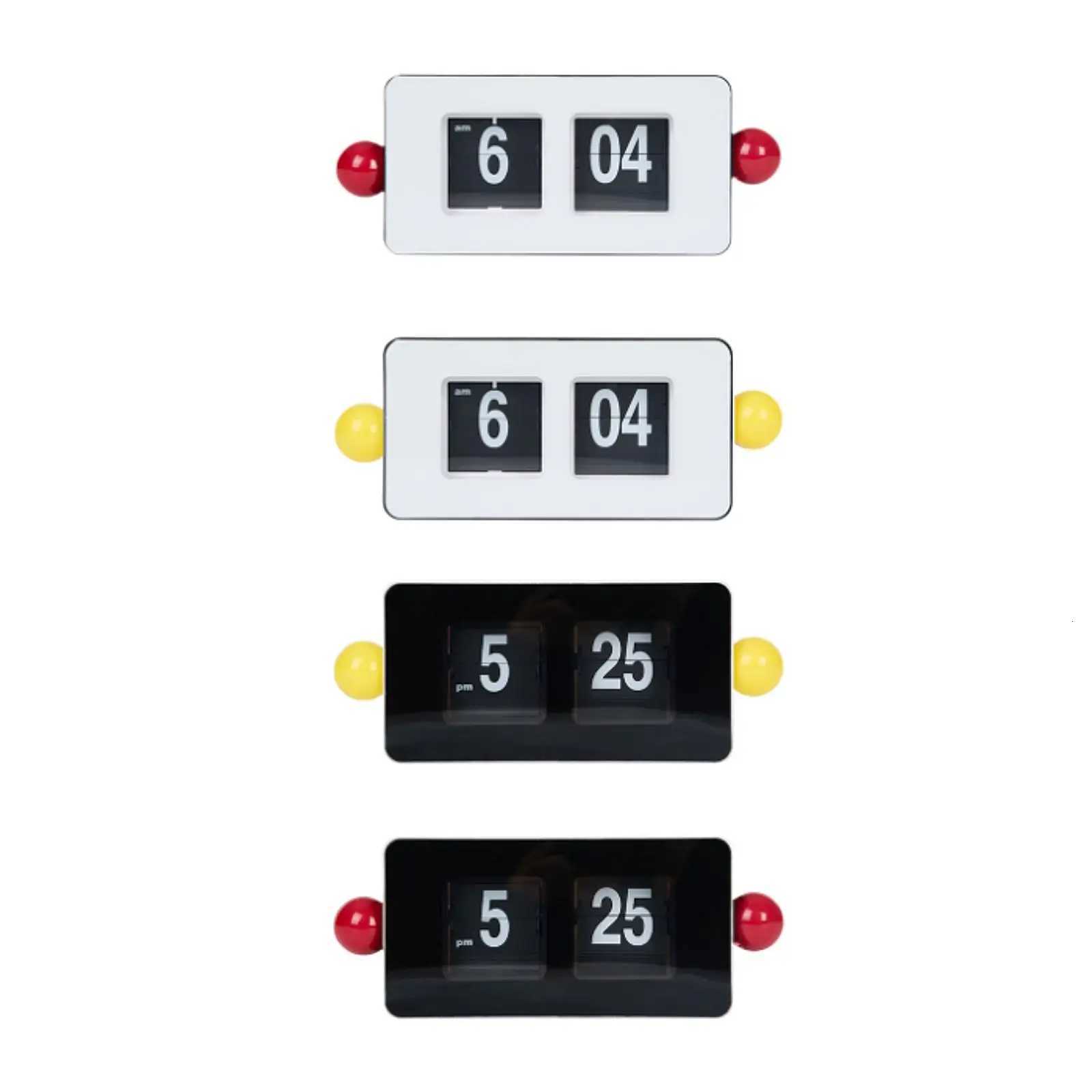 Auto Flip Table Clock Digital Display Novelty Artwork Home Furnishing Desktop M251205 - view 3